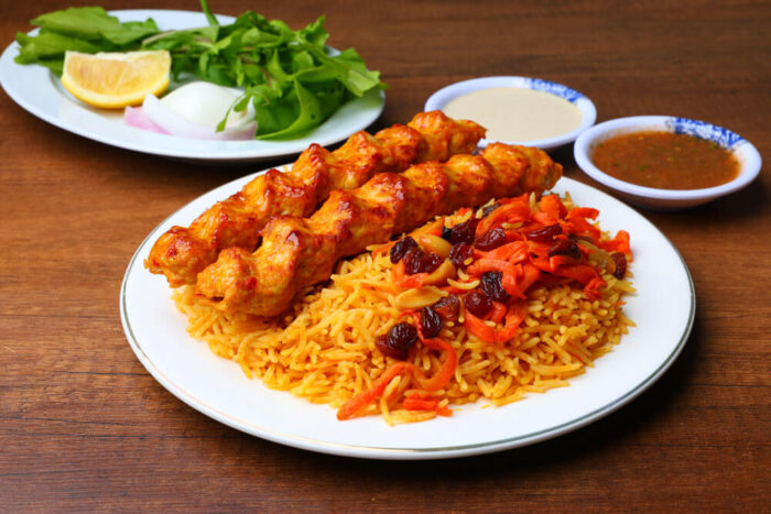 كباب-دجاج-مع-الرز